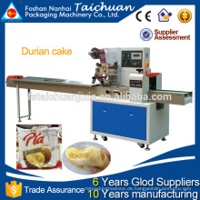 Automatische Flow-Verpackungsmaschine für Durian Kuchen in Lebensmittel-Unternehmen